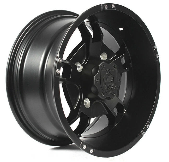 Pro Armor Ryder UTV Wheel Rim 14x8 5 Spoke Matte Black 4/156 (-9mm Offset)