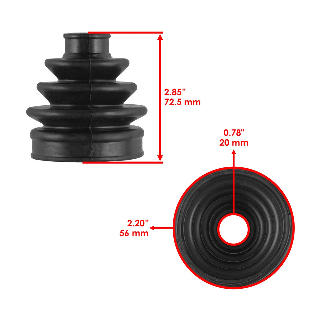 CV Boot Kit Inner Outer Front Axle for Honda TRX650 Rincon 650 (2005–2005)