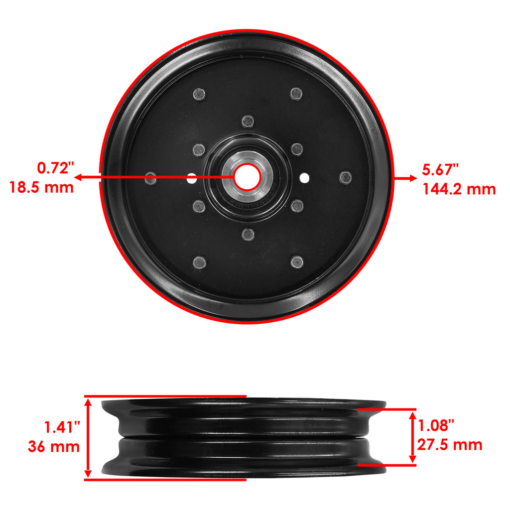 Deck Pulley Set for Hustler Raptor SD Raptor SDX Raptor Super S (52 60 in)