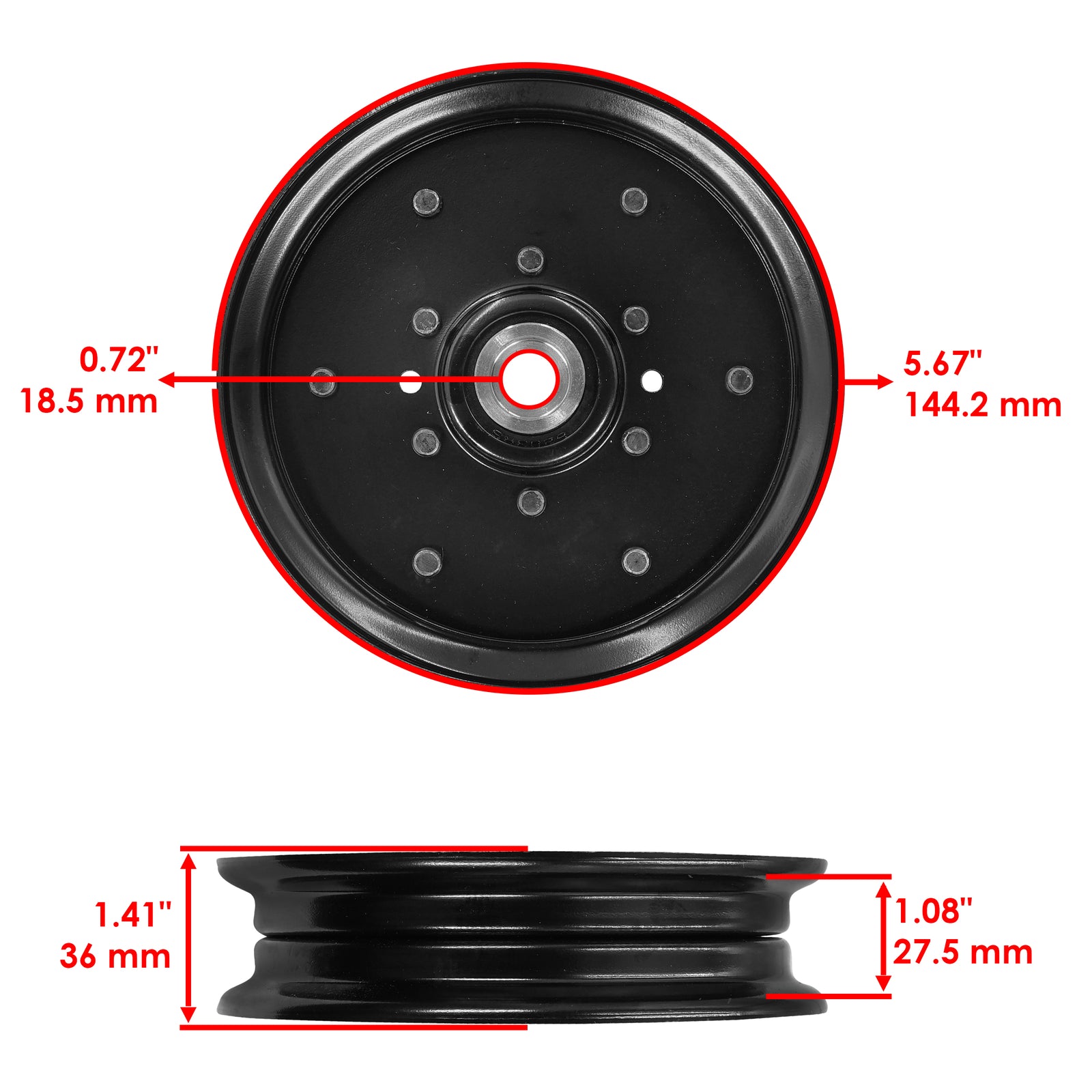 Deck Pulley Set for Hustler Raptor SD Raptor SDX Raptor Super S (52 60 in)