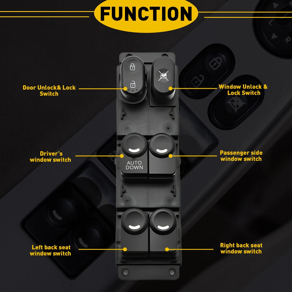 Master Power Window Door Switch for Hyundai Accent (2012–2017)