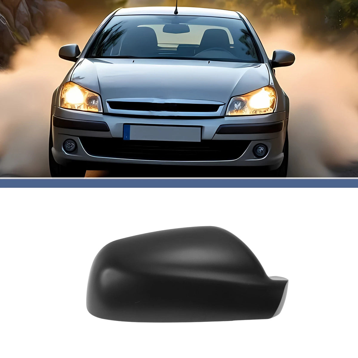 Mirror Cover Cap for Citroen Xsara (2002–2005) - Black