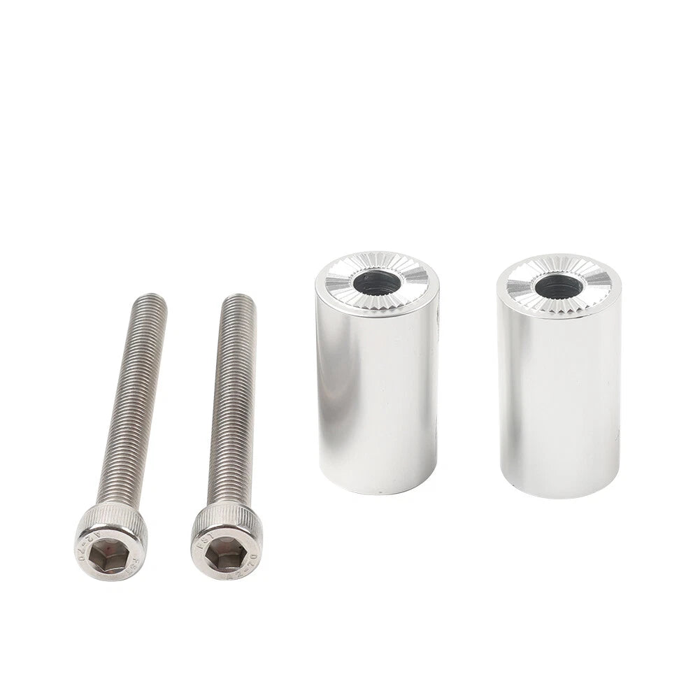 Clip-On Handlebar Riser Extension Adapter for Motorcycle (7/8, 22MM) Chrome
