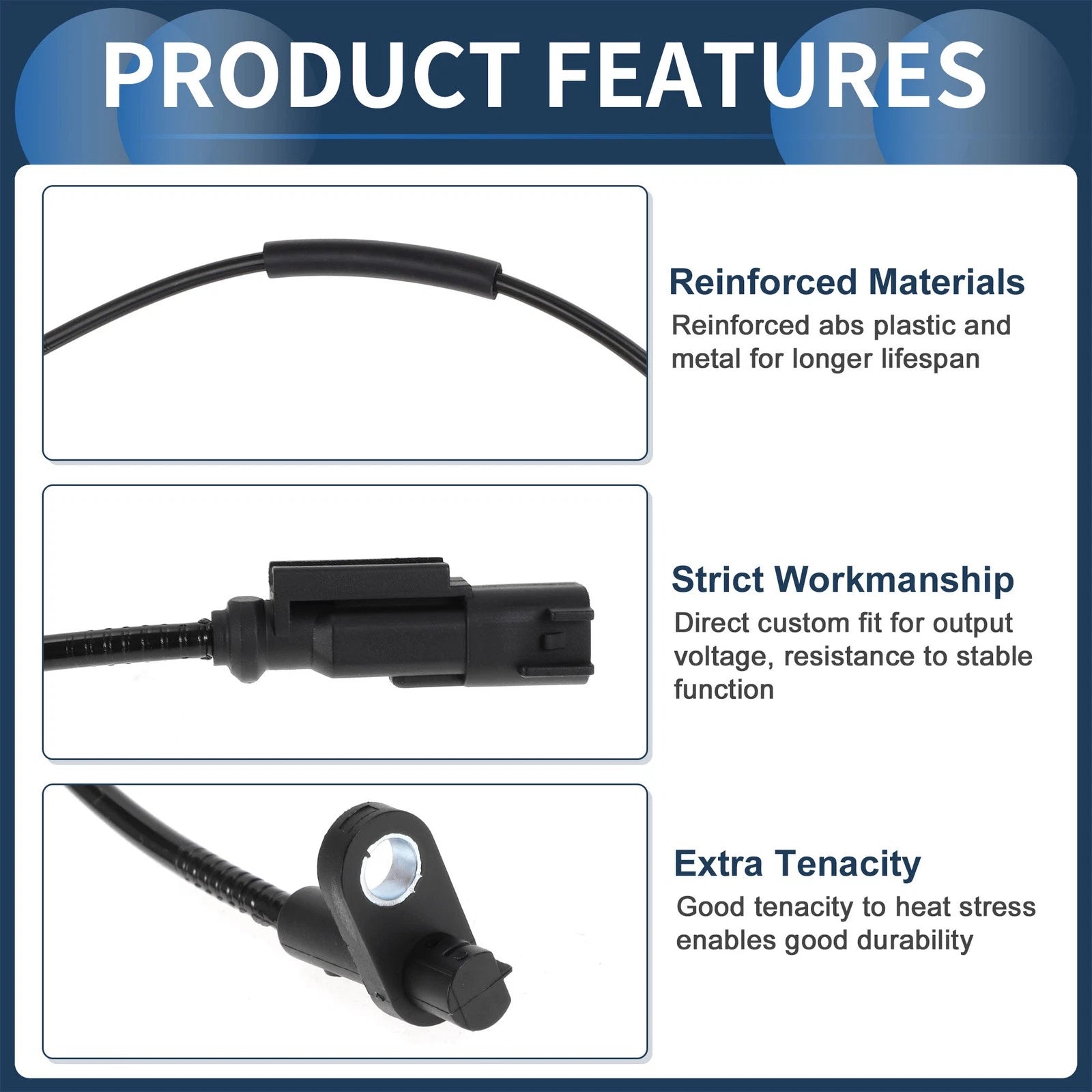 ABS Wheel Speed Sensor for Ford Transit 150 (2015–2023) No.BK3Z2C204B