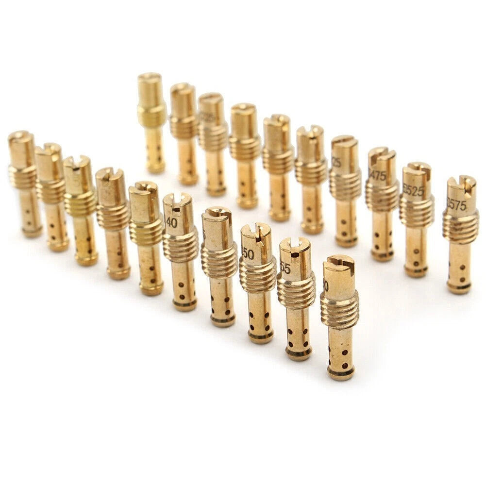 20x Auxiliary Nozzle Set 12.5, 15, 17.5, 20-60 for Mikuni VM TM TMX Carburetor