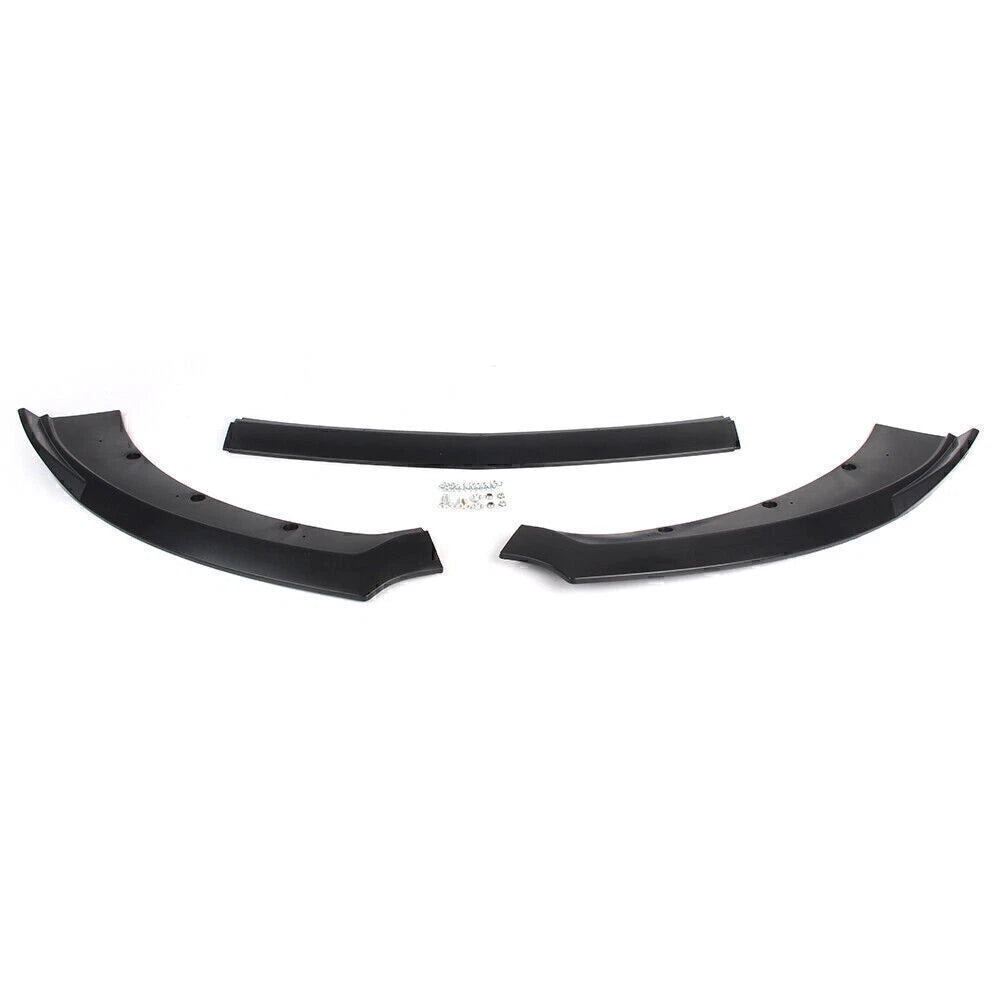 Front Bumper Lip Chin Spoiler for Ford Mustang (2015–2017) Matte Black