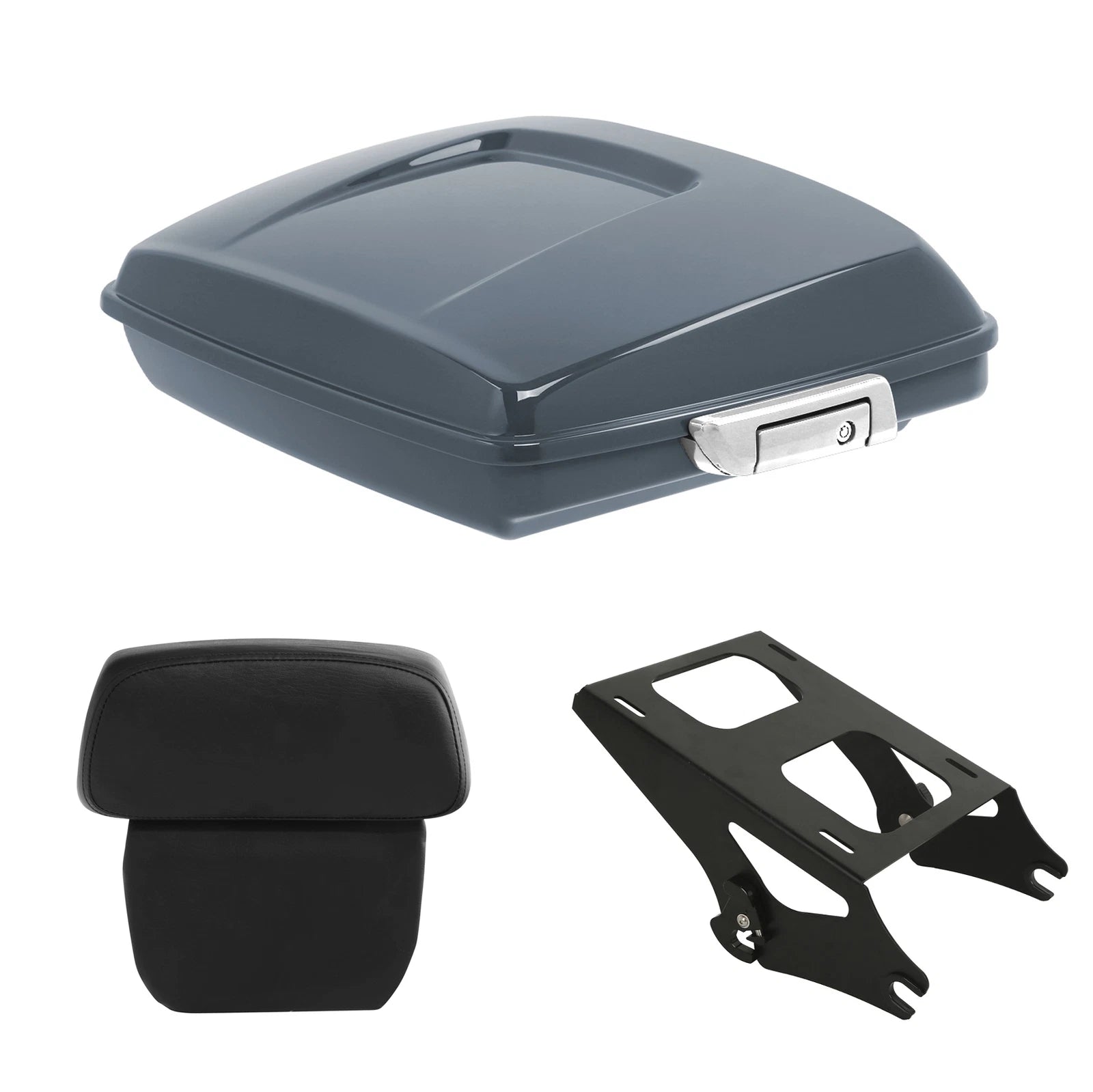 Razor Trunk Backrest Mounting Rack for Harley Touring (2014–2026) Gunship Gray