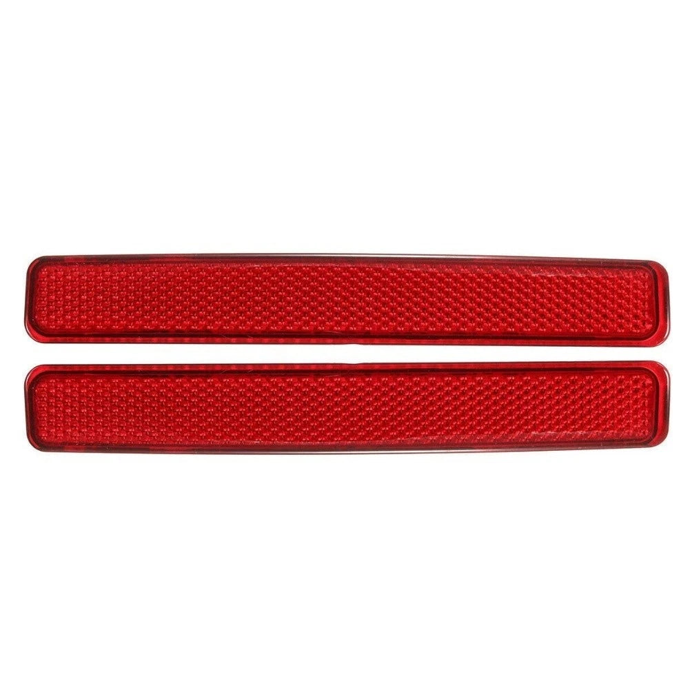 Pair of Red Lens Rear Bumper Reflectors for Transporter T5 (2003–2011)