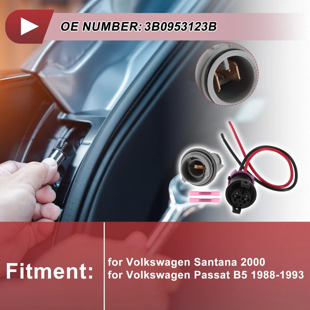 Front Turn Signal Light Socket Wiring for Volkswagen Santana (1991–1997)