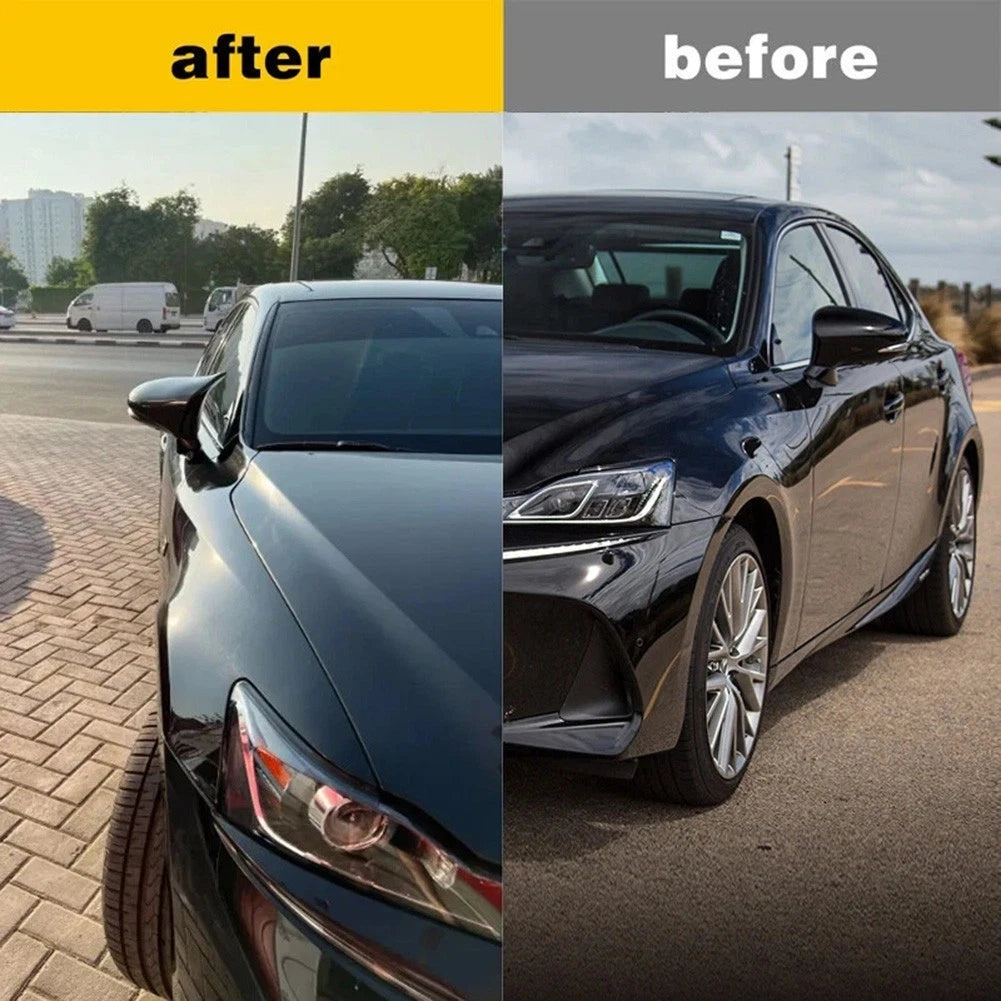 Gloss Black Side Mirror Cover for Lexus IS ES (2013–2018)
