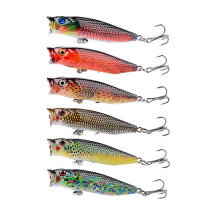 6PCS Floating Fishing Lures for Universal Use (6.0g/6.5cm)