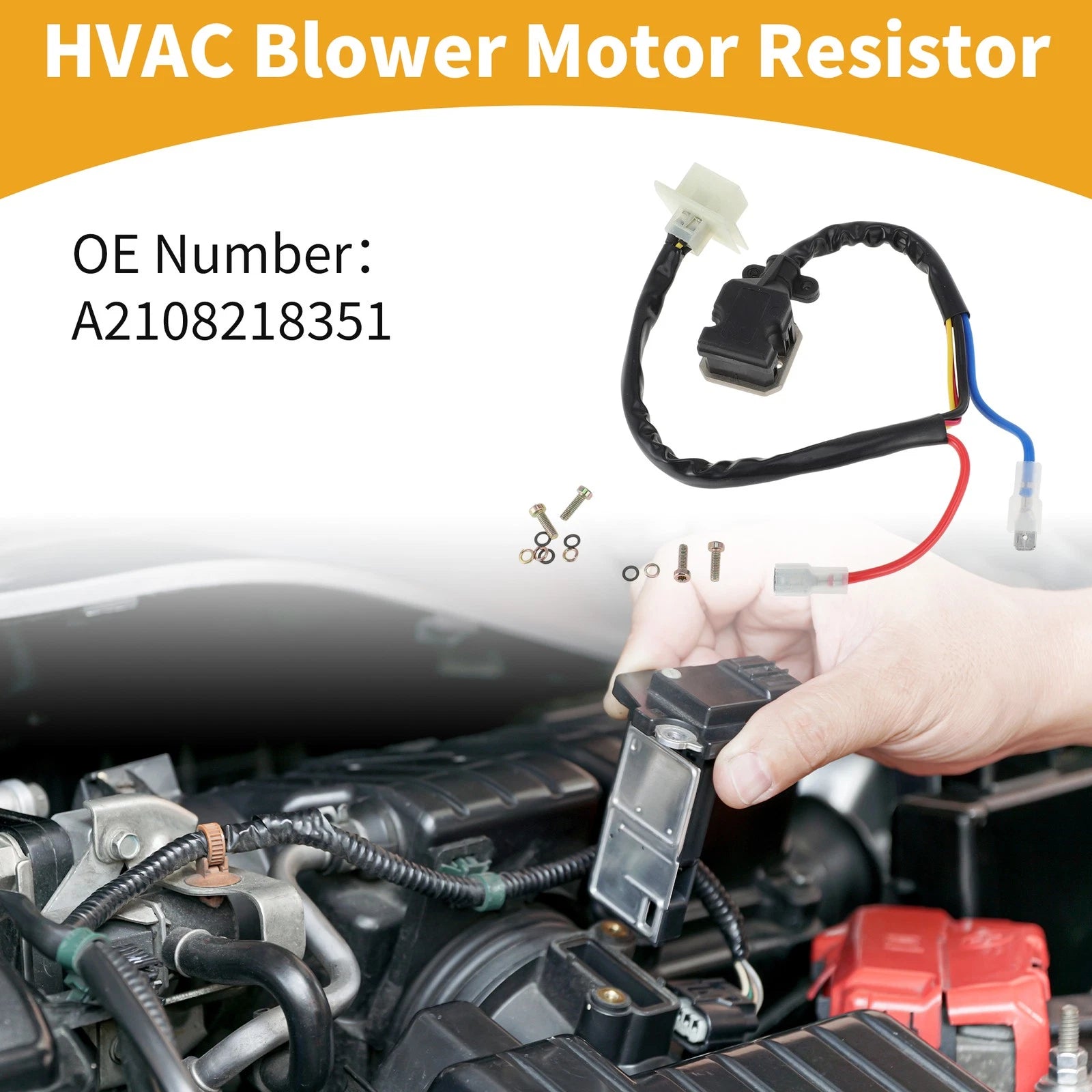 HVAC Blower Motor Resistor Replacement for Mercedes-Benz E320 W210 (1995–2003)