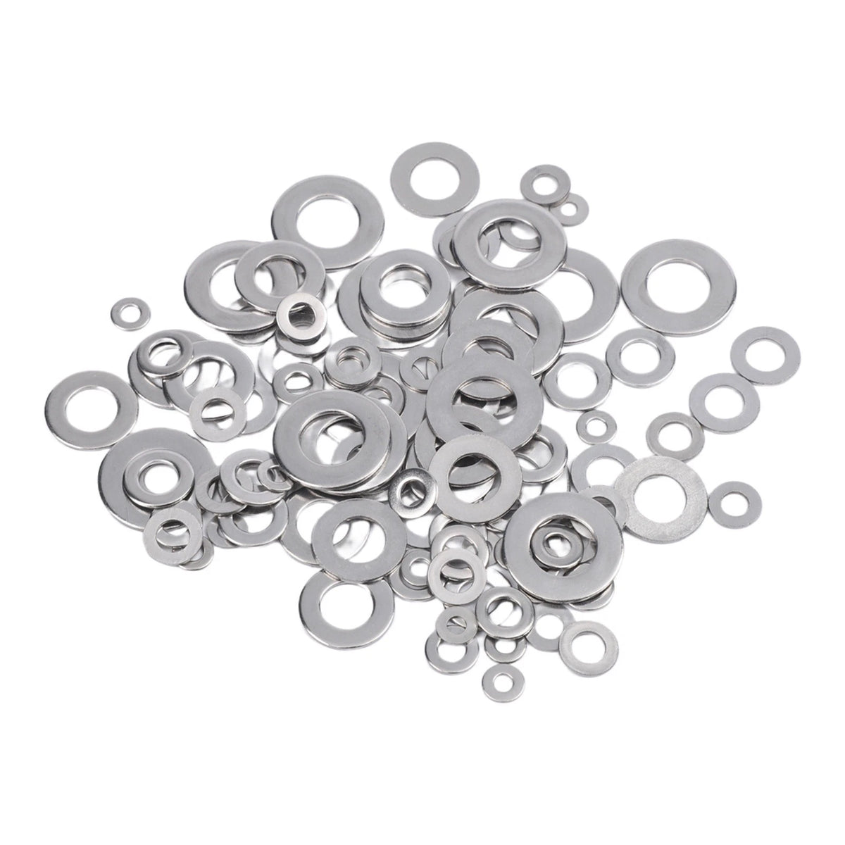 105PCS Stainless Steel Flat Washers for Furniture and Projects