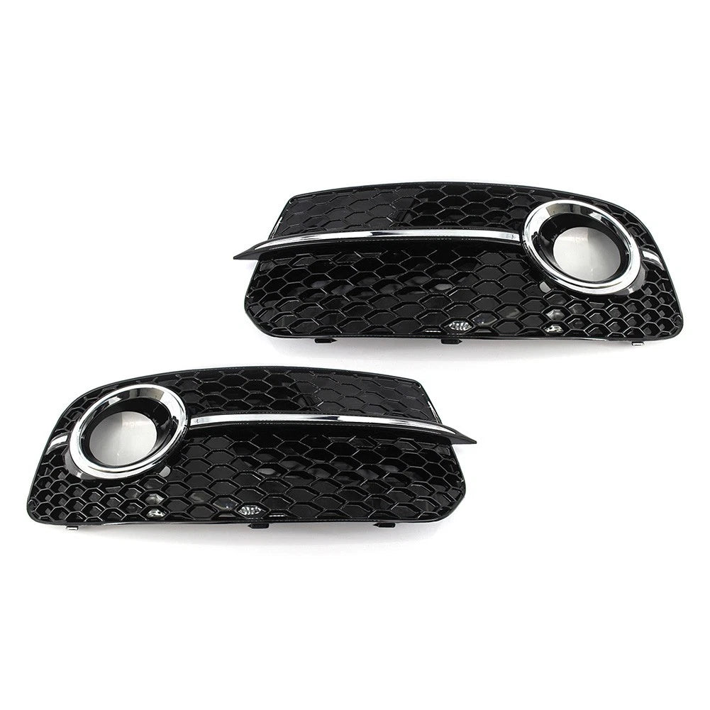 Pair Front Bumper Fog Light Grille Upgrade for Audi Q5 (2013–2017)