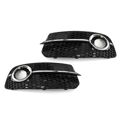 Pair Front Bumper Fog Light Grille Upgrade for Audi Q5 (2013–2017)