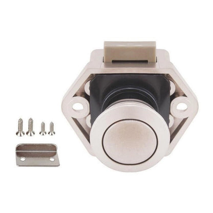 Push Button Lock Knob Latch for Camper RV Caravan Cabinet (15-20mm)
