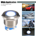 5Pcs 19mm LED Waterproof Pilot Indicator Signal Light for Universal