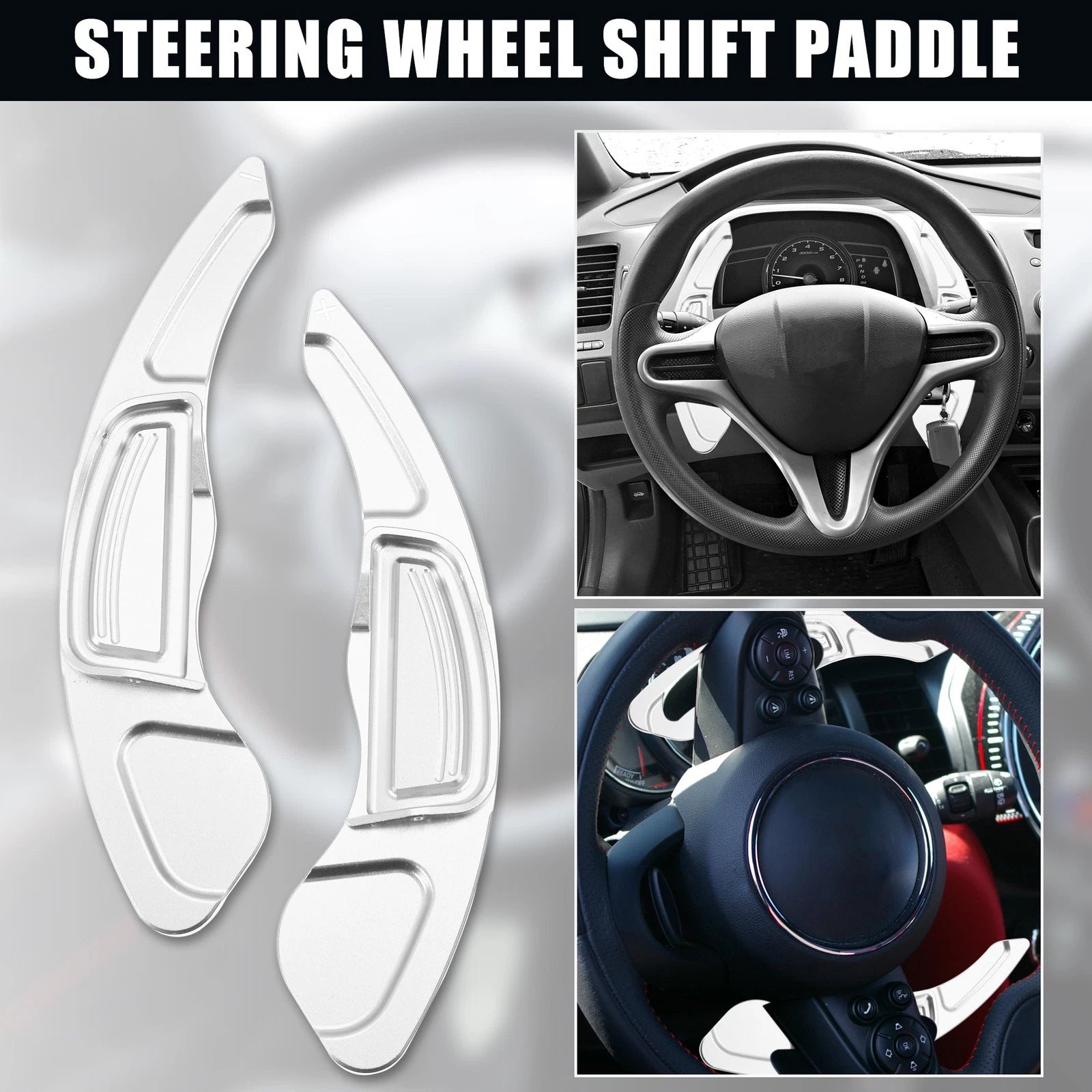 Steering Wheel Paddle Shifter Extension Cover for Honda Civic (2009–2011)