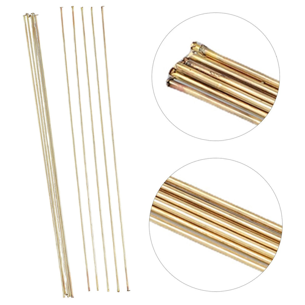 10x Easy Melt Welding Brazing Rods Low Temp Brass 1.6mm x 250mm