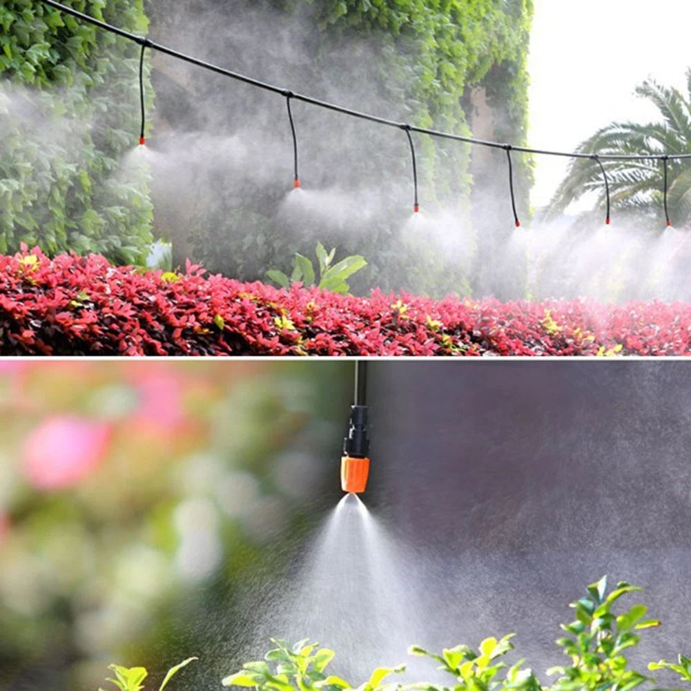 50X Adjustable Drip Irrigation Emitters Atomizing Nozzles Kit