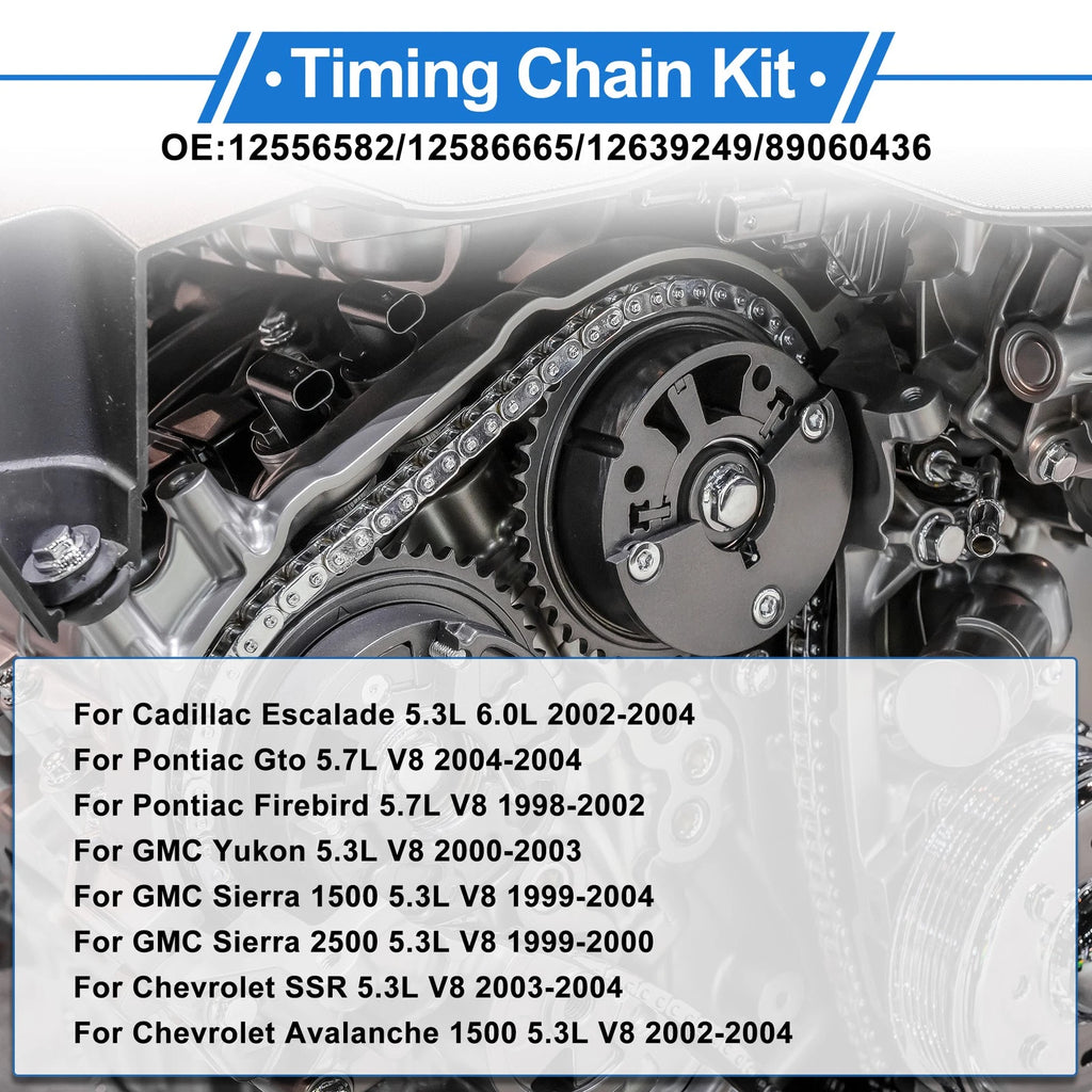 Timing Chain Kit Replacement for Chevrolet Silverado Express Tahoe Avalanche (2008–2014)
