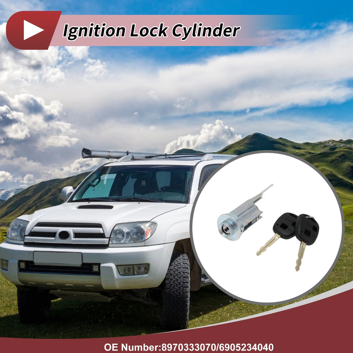 Ignition Lock Cylinder Replacement for Toyota 4Runner (2003–2009)