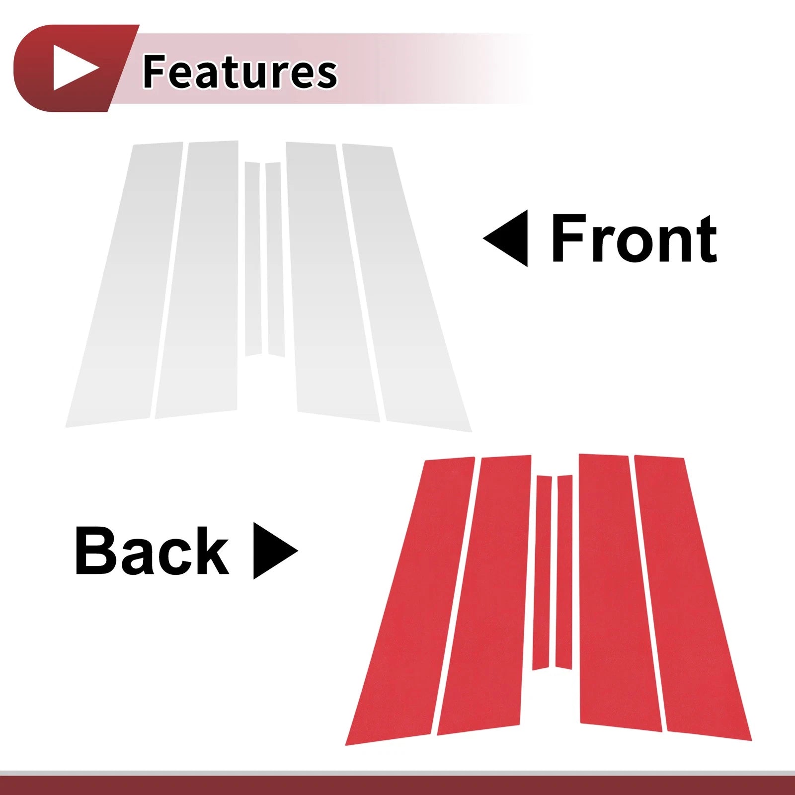 Door Pillar Window Trim Replacement for Chevrolet Sail (2014–2018) Left Right