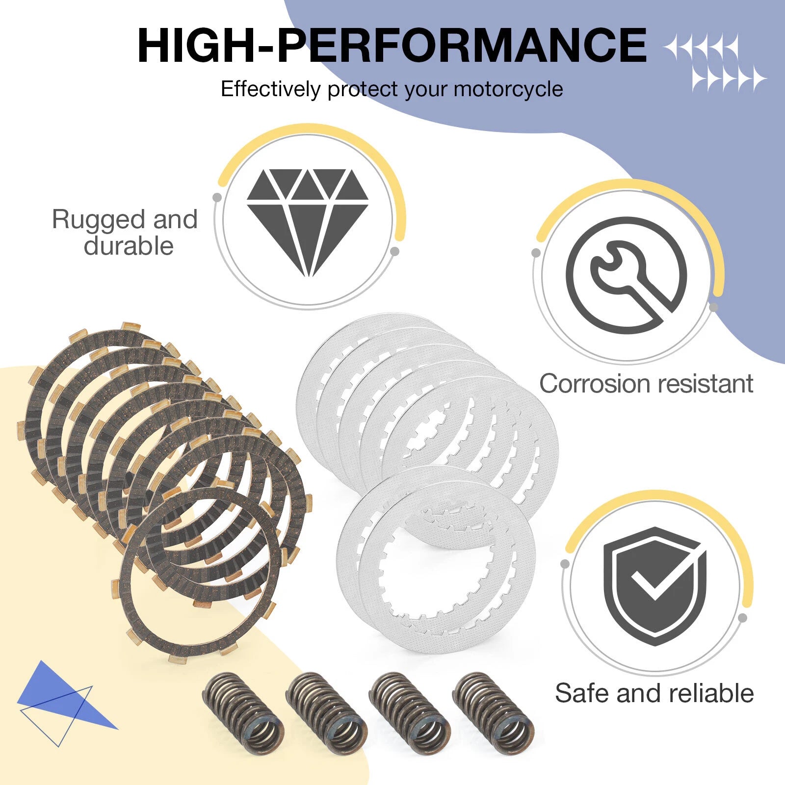 Clutch Friction Steel Plates Kit for Honda Shadow Phantom 750 (2010–2024)