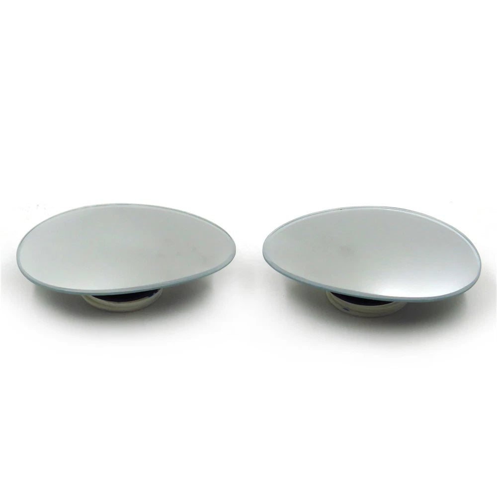 2X Adjustable Oval Wide Angle Frameless Blind Spot Mirror for Universal Fit