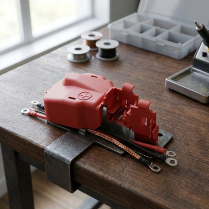 Positive Terminal Cap for Car Maintenance (Robust Red Plastic)