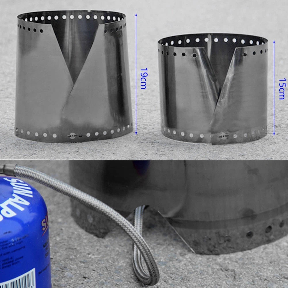 Adjustable Ultralight Wind Shield for Camping Stove