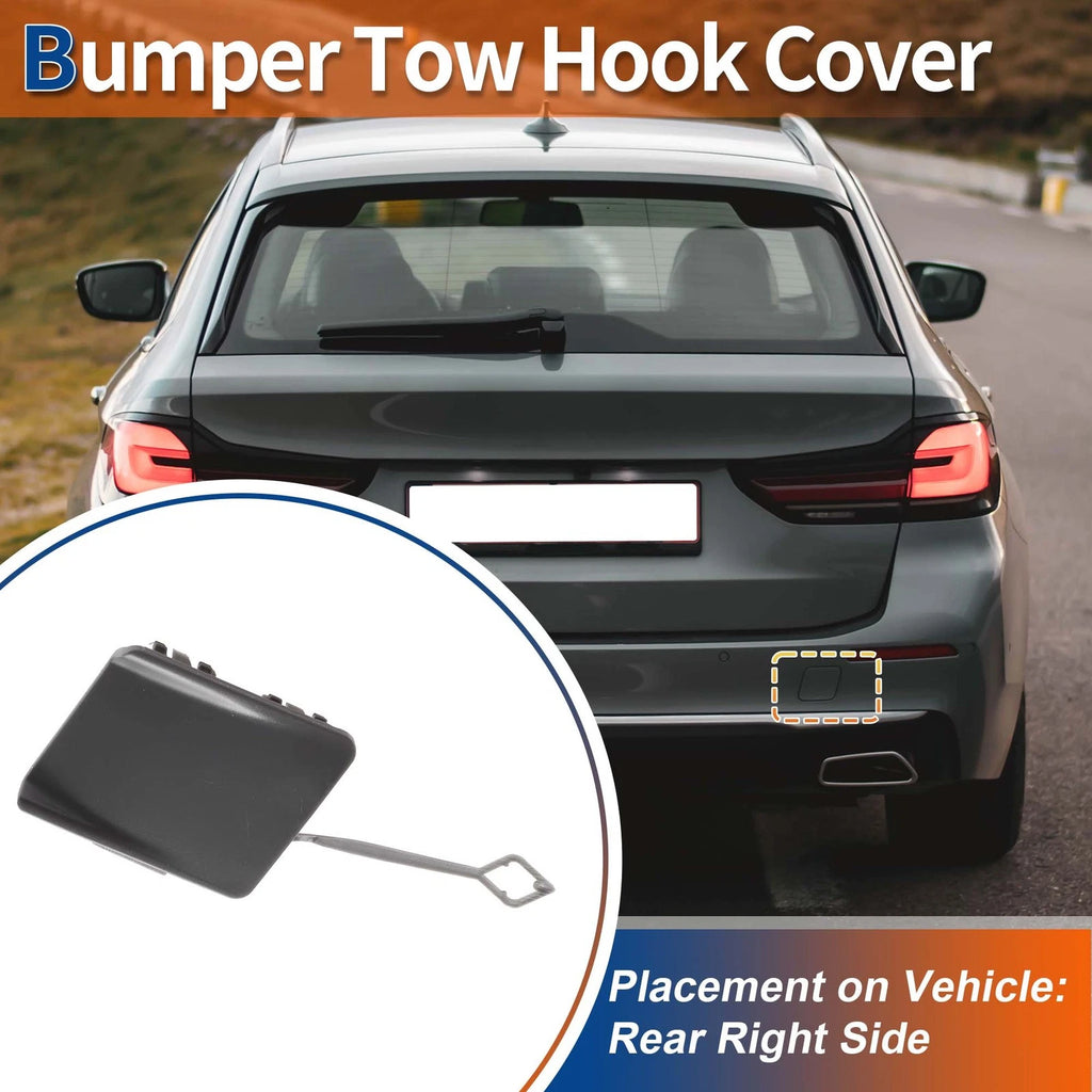 Rear Tow Hook Cover Replacement for BMW 5-Series F10 LCI (2013–2016)