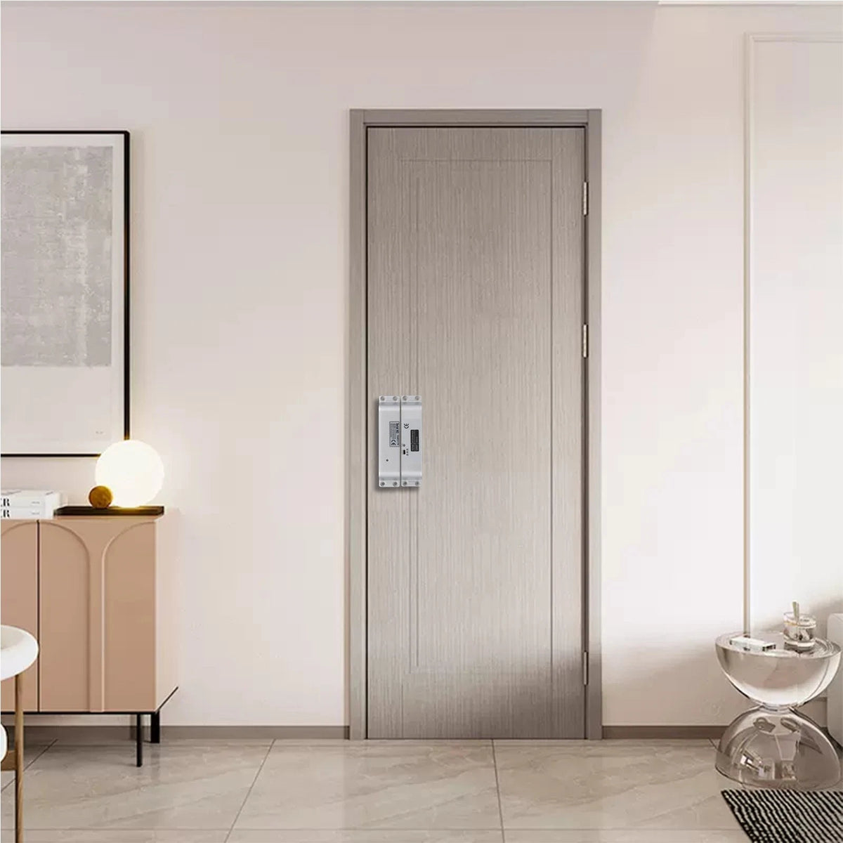Electric Drop Bolt Lock for Wooden Door (Aluminium Alloy, Silver)