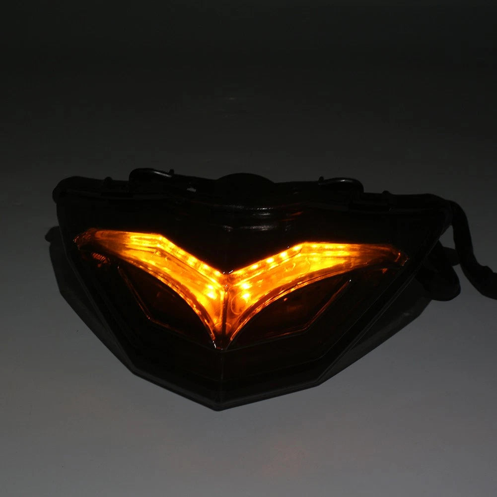 Blue LED Rear Brake Turn Signals for Kawasaki Ninja 250R 300 (2013–2017)