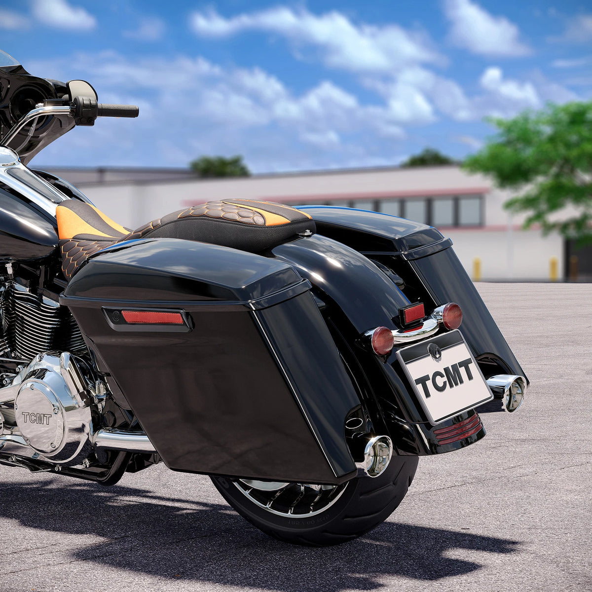 5" Stretched Extended Saddlebags for Harley Touring Electra Glide (2014–2024)