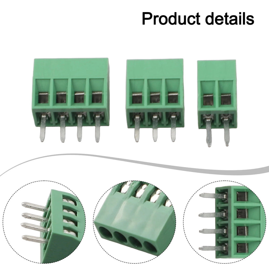 50PCS DG308 Terminal Block KF128 2.54mm PCB Mount Screw Connector Kit