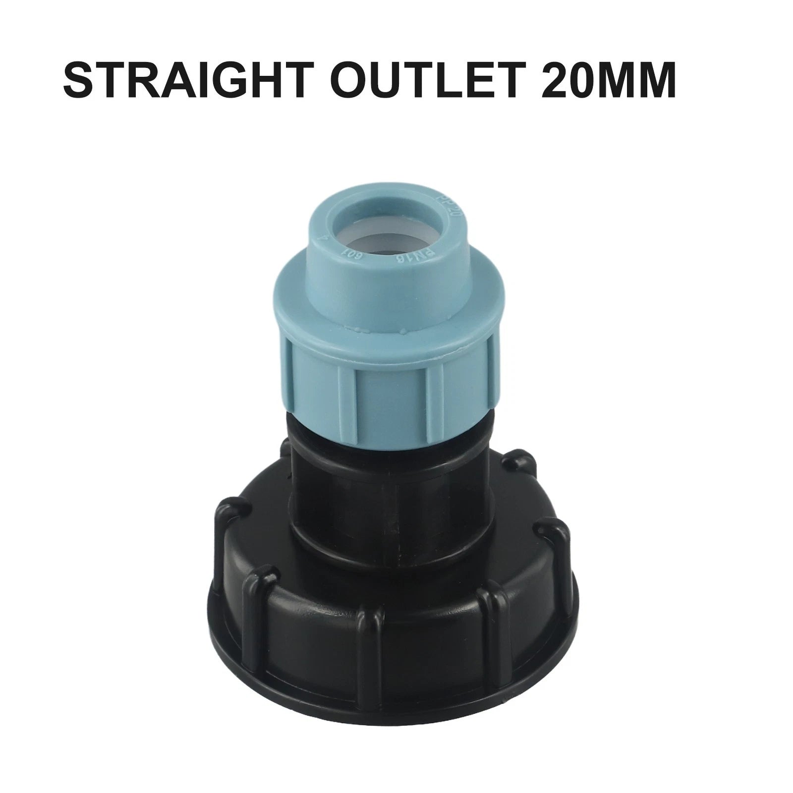 IBC Tank Connector Straight Outlet 25mm for Waterflow Redirection