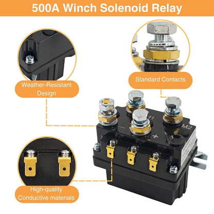 12V 500A Winch Contactor Relay with Overload Protection