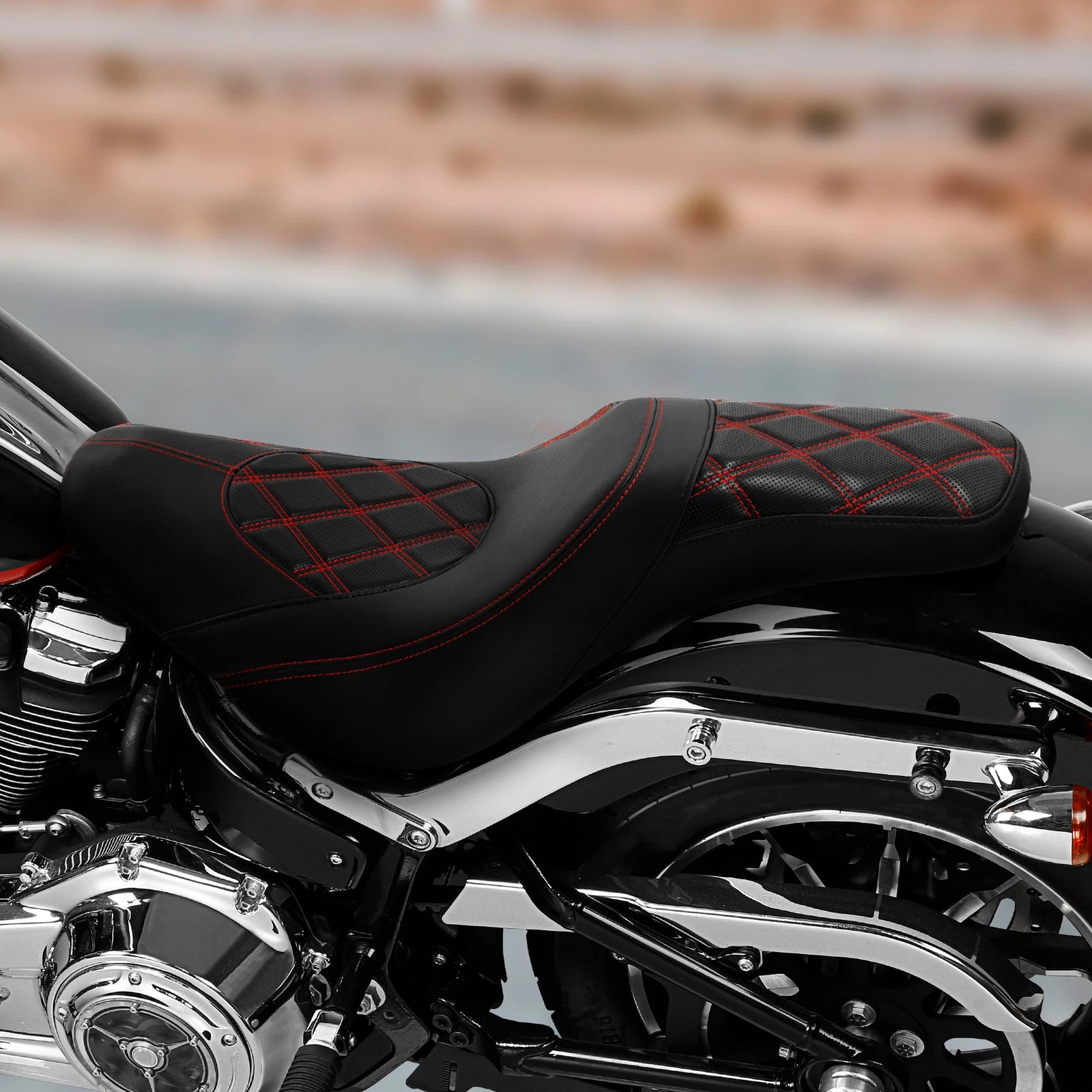 Seats for Harley Low Rider (2018–2023) - Black Driver & Passenger