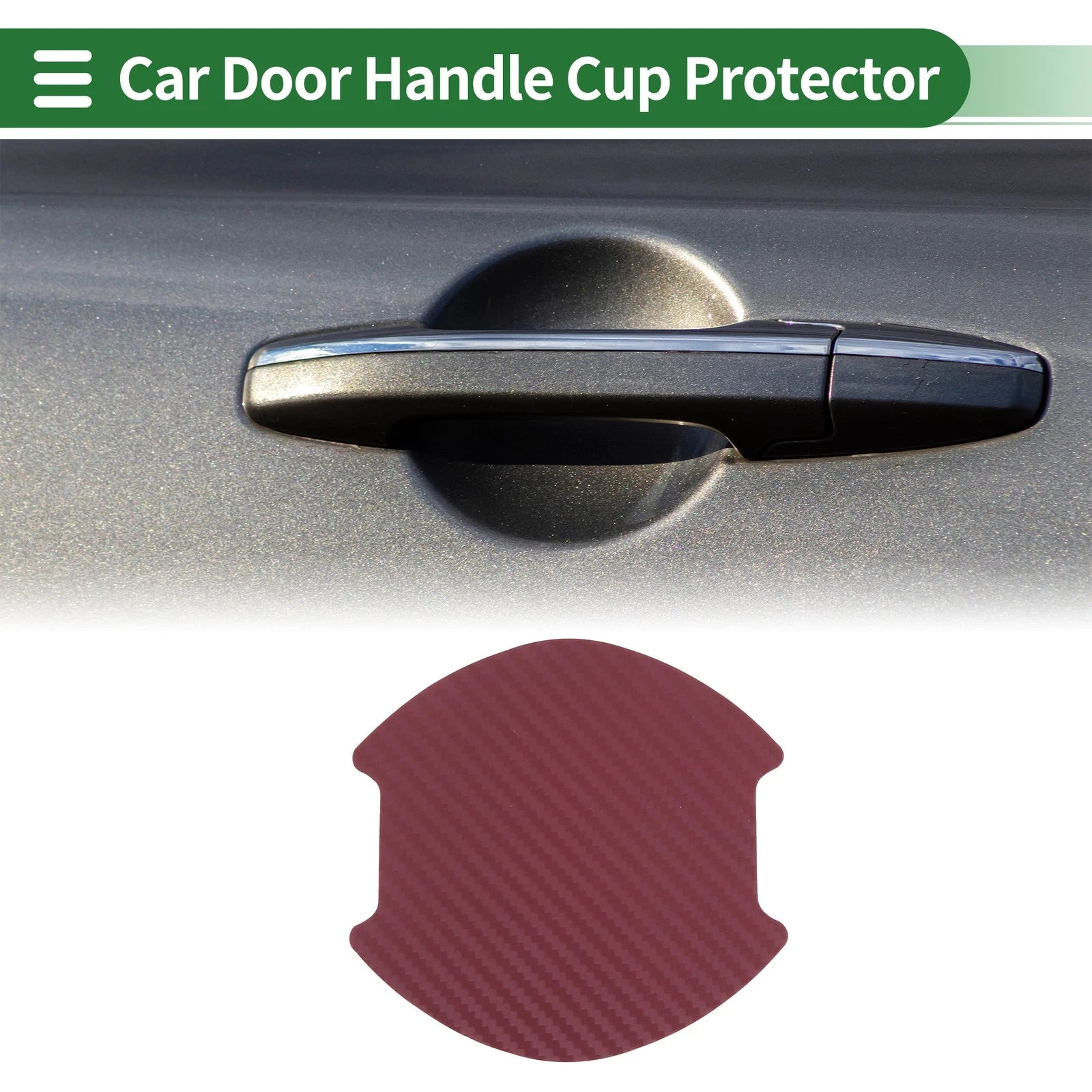 Car Door Handle Cup Protector for Universal Fit (3.89"x3.93")