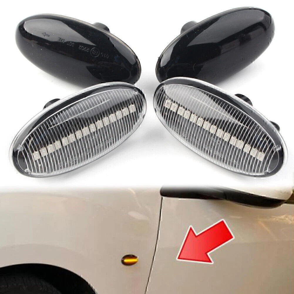 LED Dynamic SideMarker Turn Signal Sequential Blinker Lights For MAZDA 3 2004-11