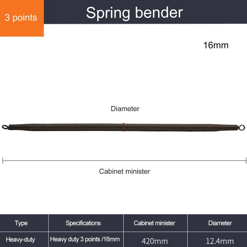 PVC Pipe Bending Tool with 4 Points Curve Spring (420mm Length)