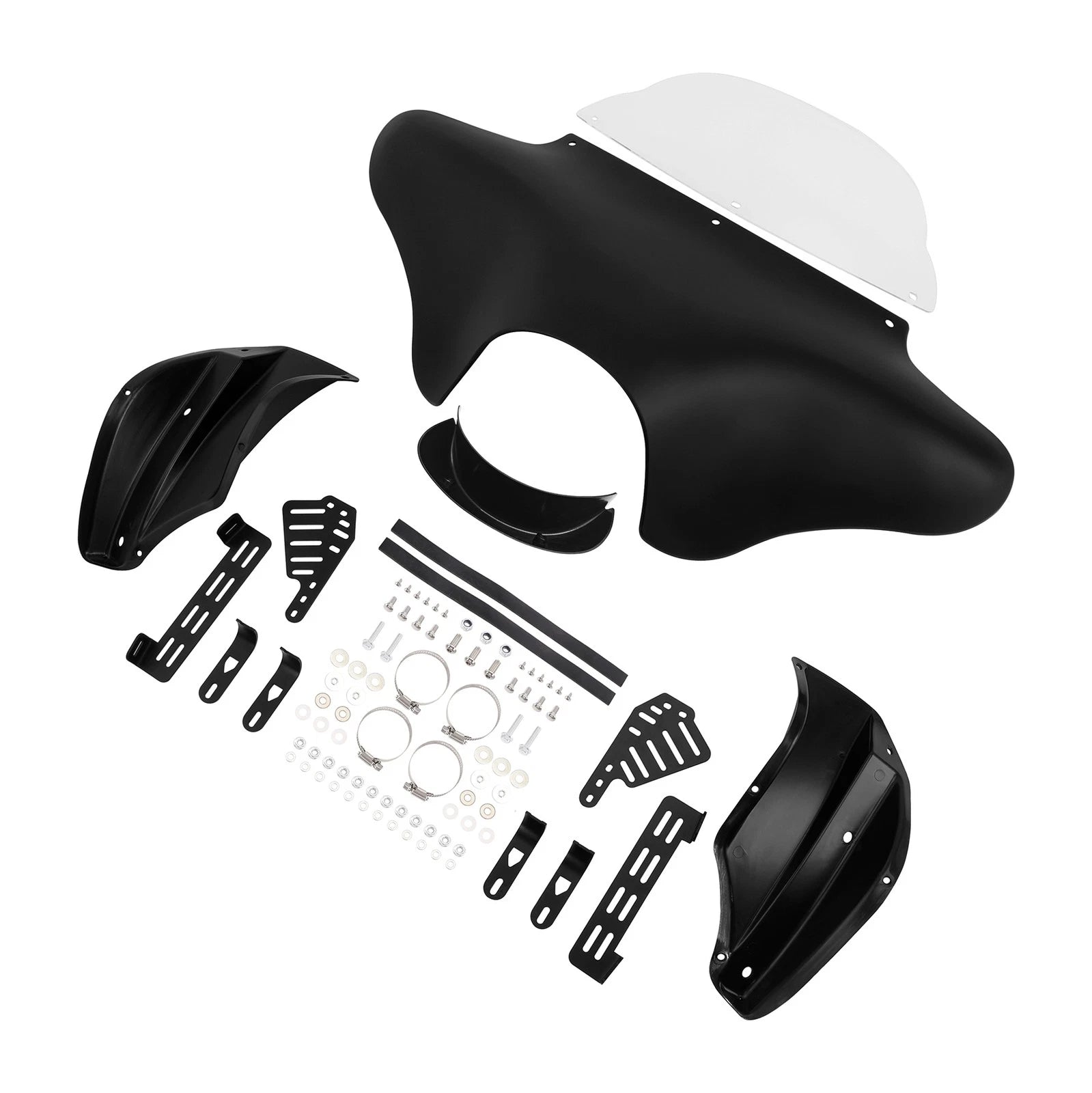 Matte Black Batwing Fairing w/ Windshield for Harley Softail (2005–2023)