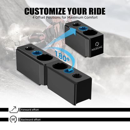 Handlebar Risers for KTM 390 Enduro (2025) 1" Fat Bar Mount