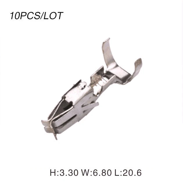 10Pcs 4.8mm Copper Female Fuse Box Terminal Terminals Connector Set N 907 327 03