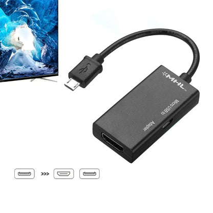 Micro USB to HDMI Adapter for Phone/Laptop (1080P)