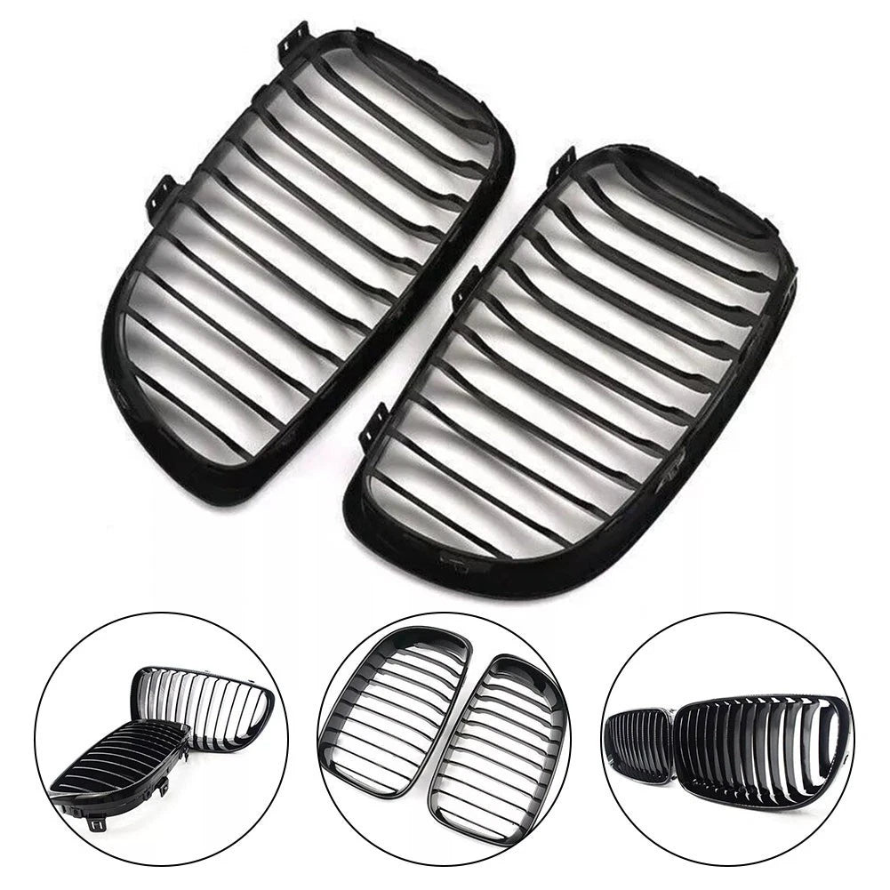 Gloss Black Front Kidney Grille for BMW 1 Series E81 E87 (2004–2013)