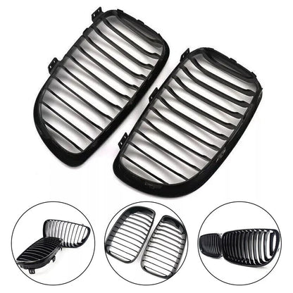 Gloss Black Front Kidney Grille for BMW 1 Series E81 E87 (2004–2013)
