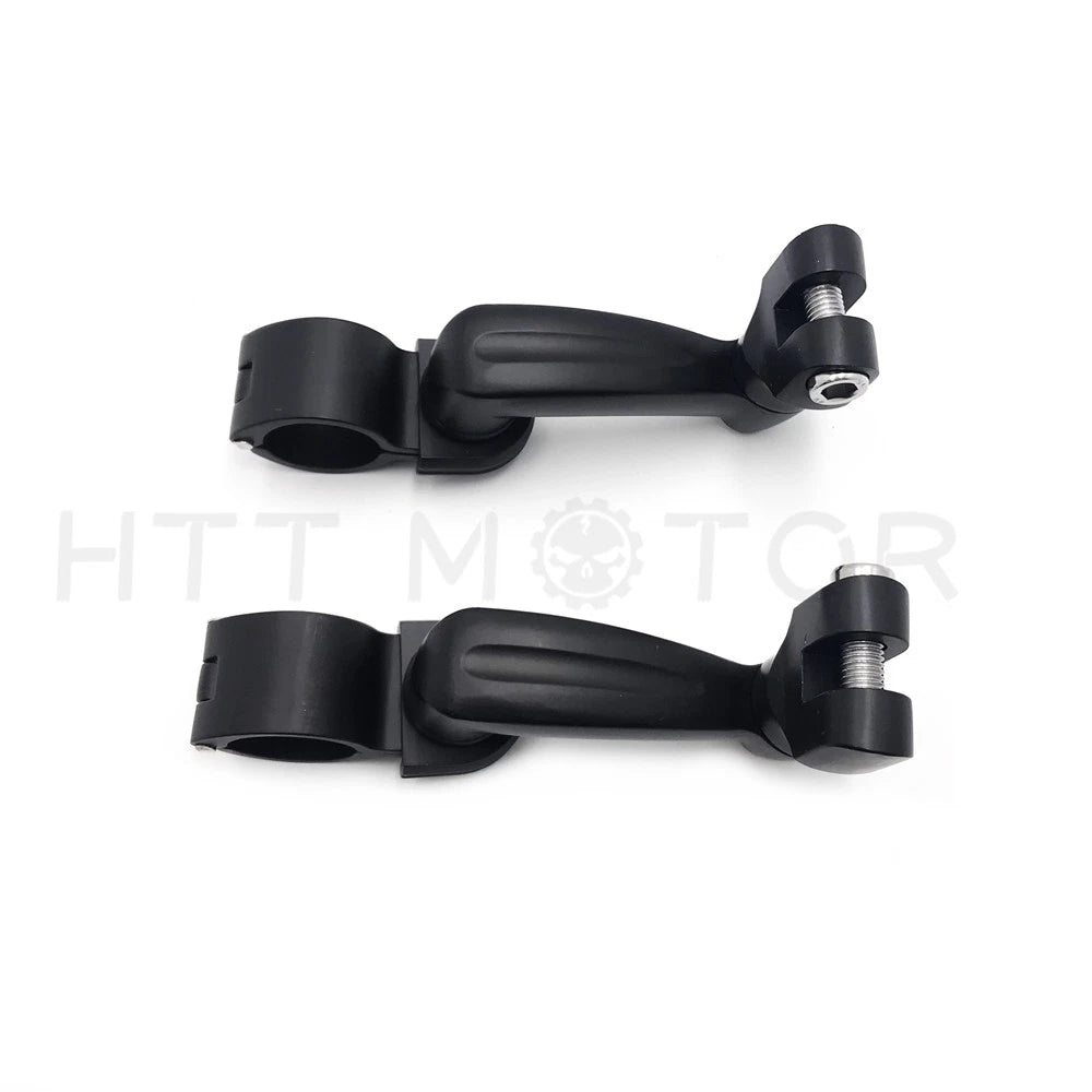 Offset Highway Foot Peg Mounts with 1" Clamps for Harley 1200 CVO (2014–2023)