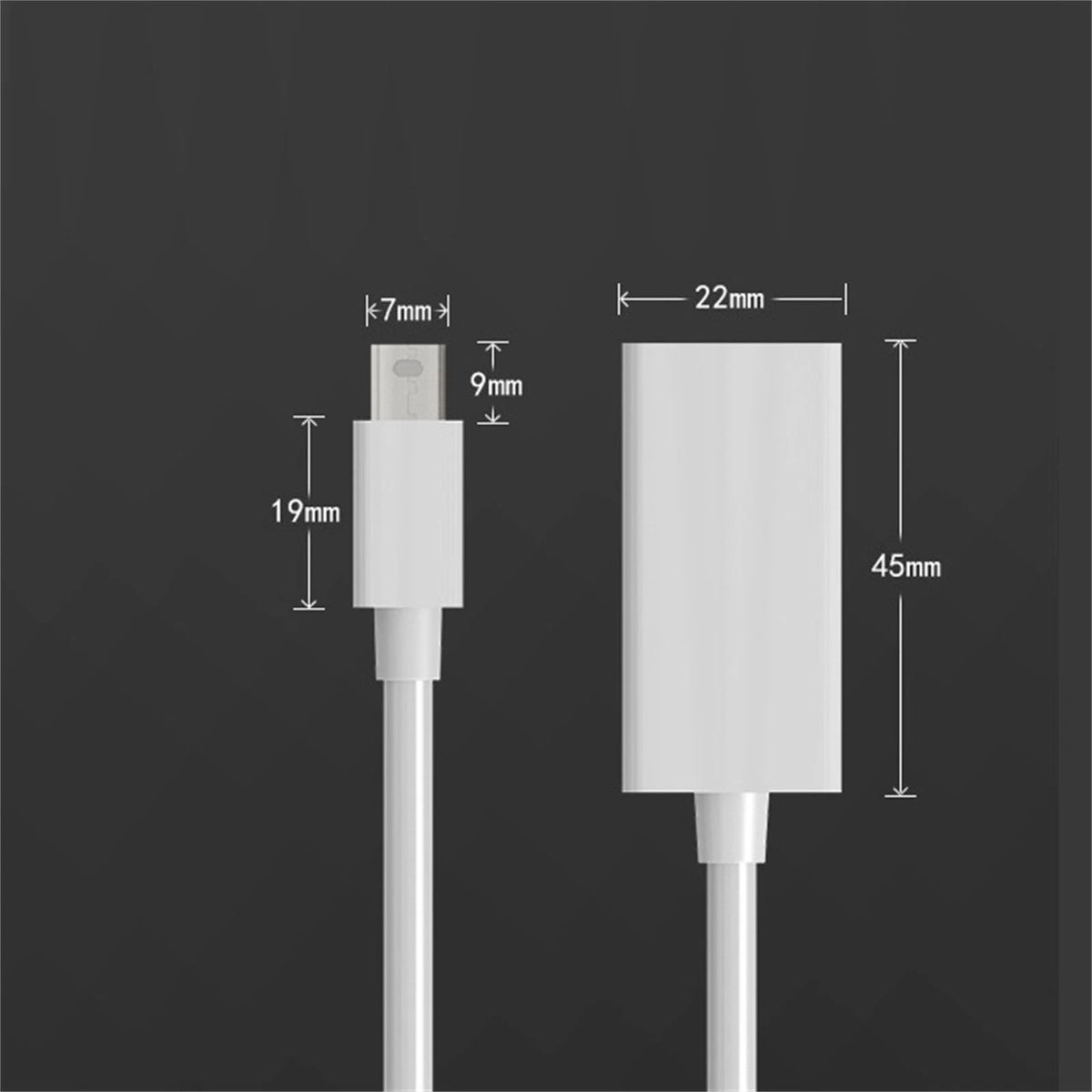 Mini DP Thunderbolt to HDMI Cable Adapter for MacBook Air/Pro (2010–2023)